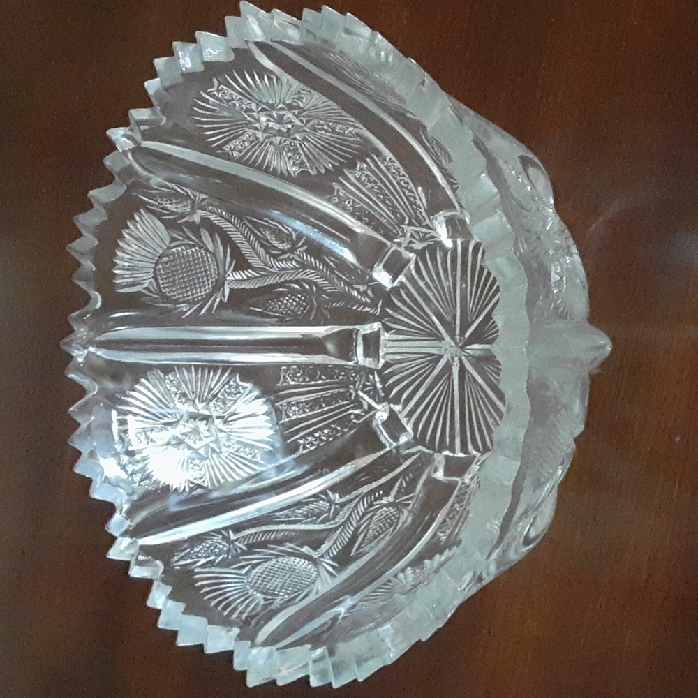 Vintage Early American Period Glass Bowl